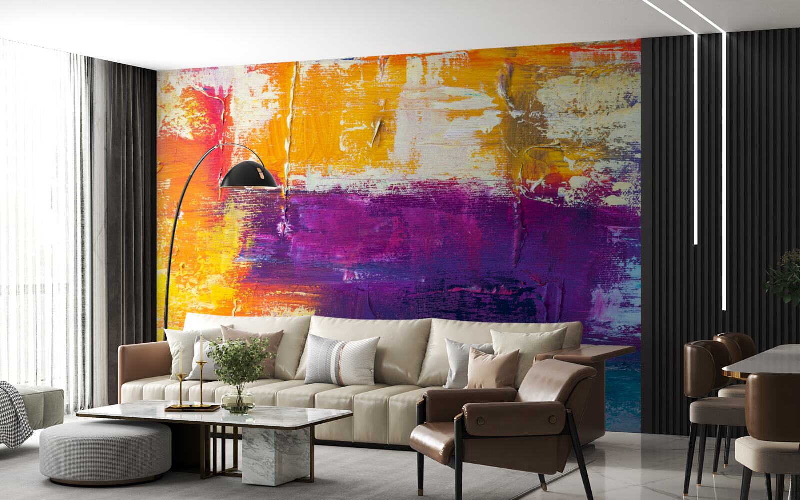 Фотошпалери захід сонця котедж біля ставка