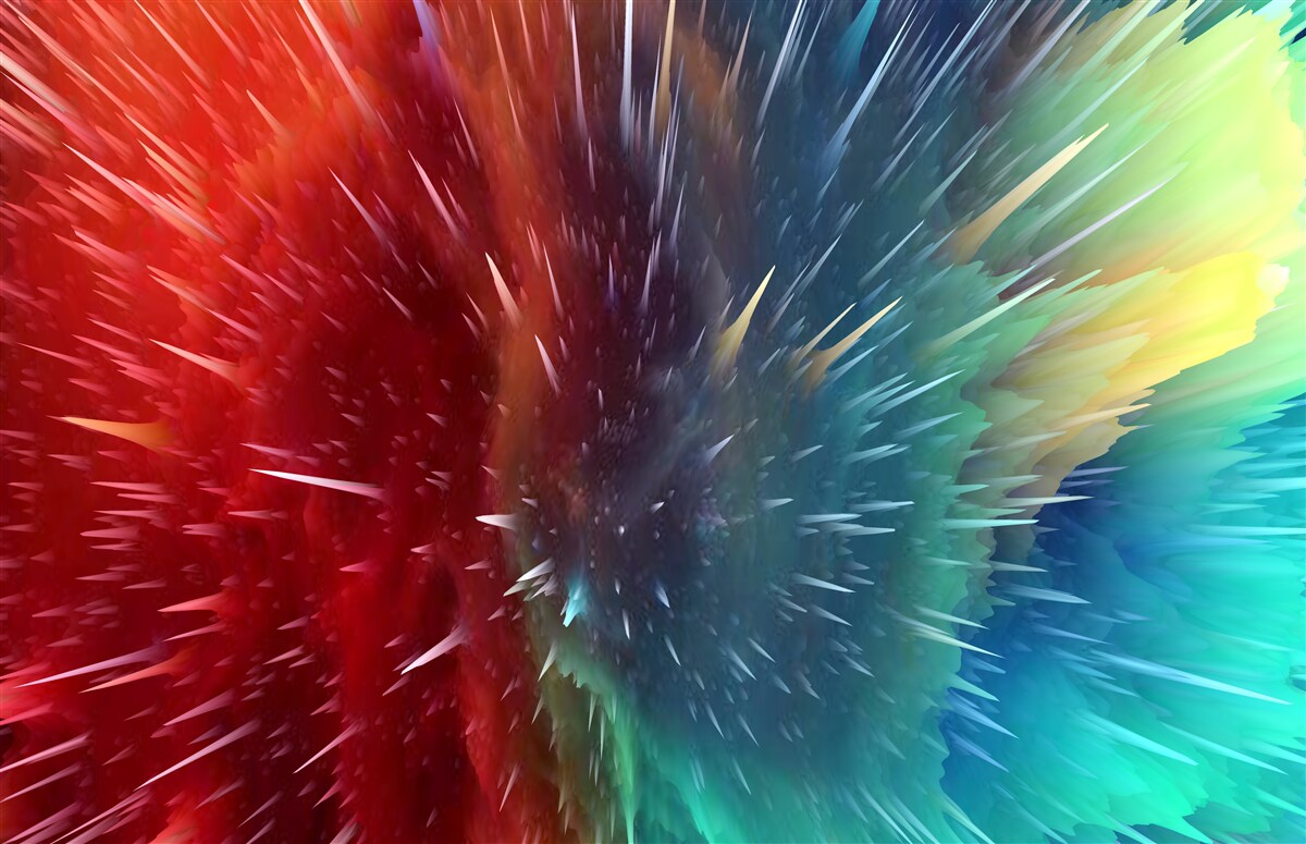 Фотошпалери червоні та сині плями