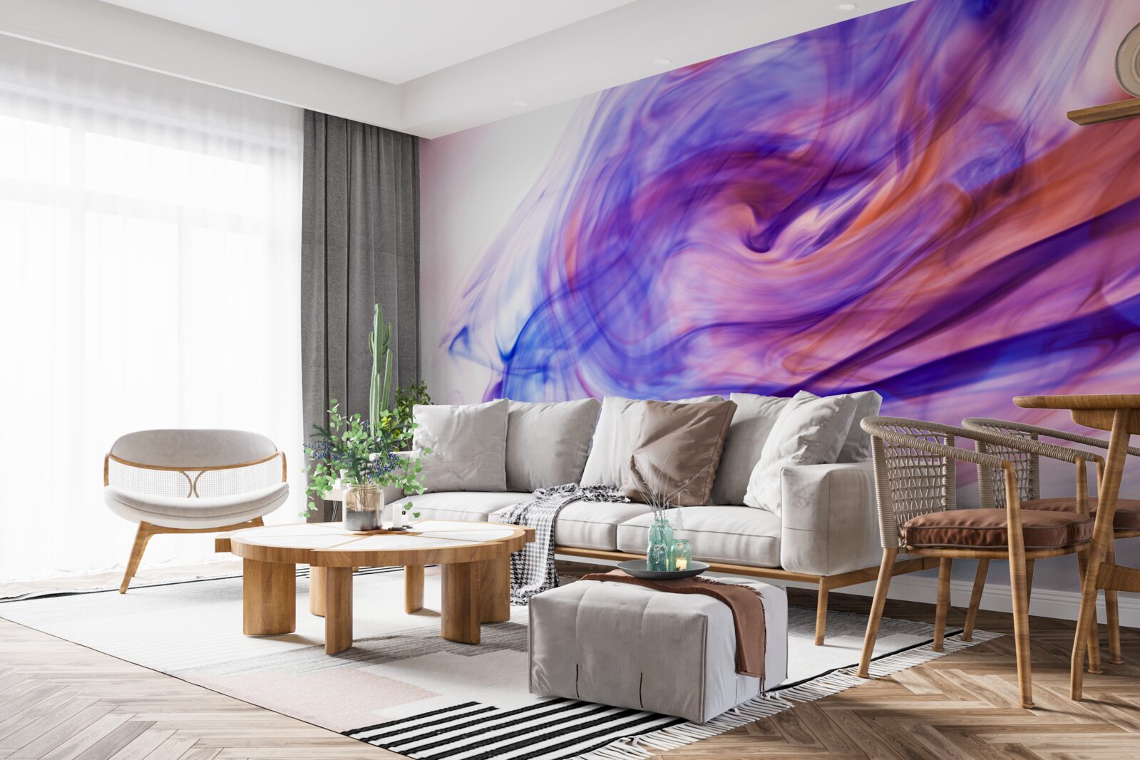 Фотошпалери світло-фіолетові плями