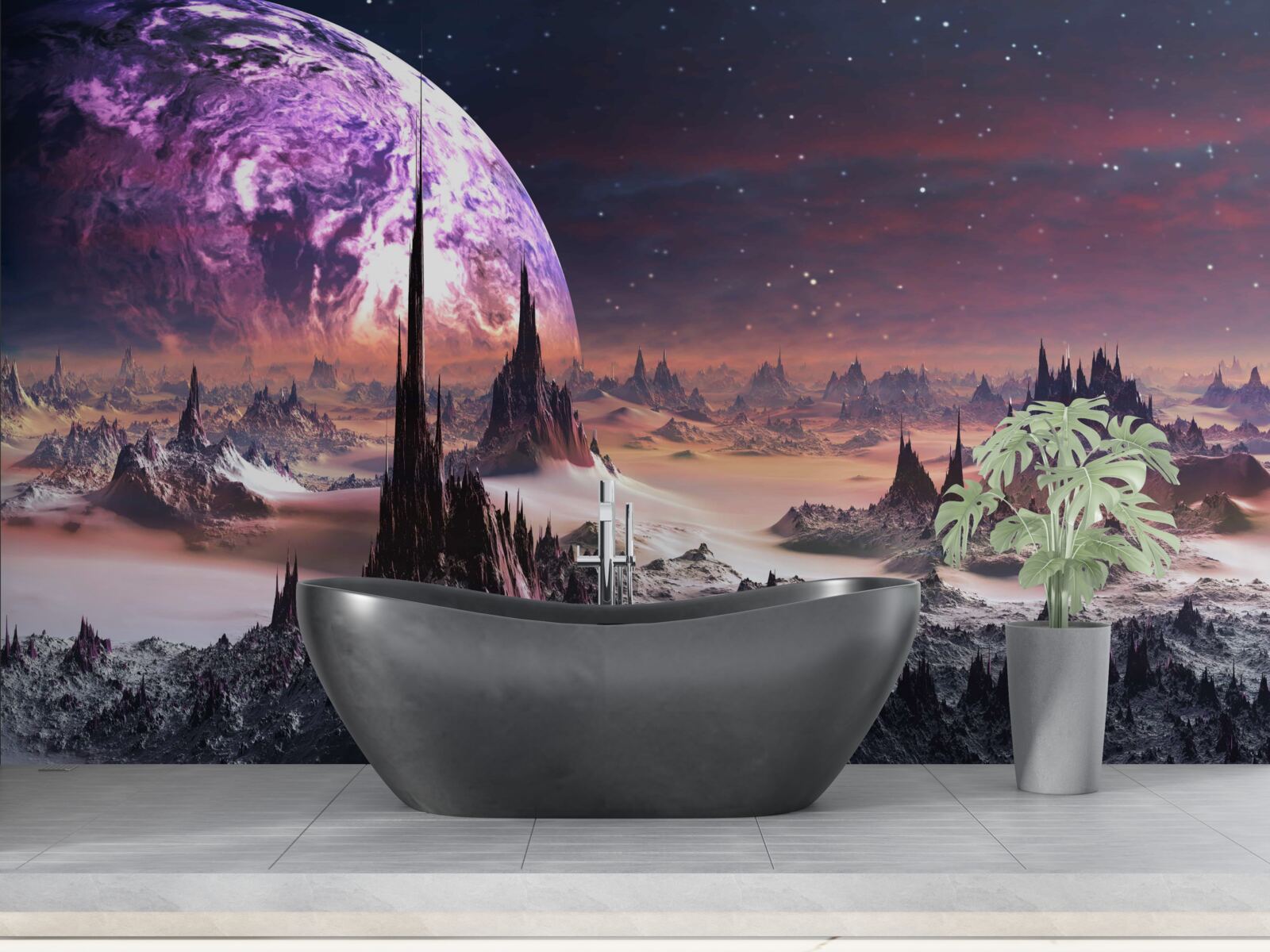 Фотошпалери космічний ландшафт і всесвіт