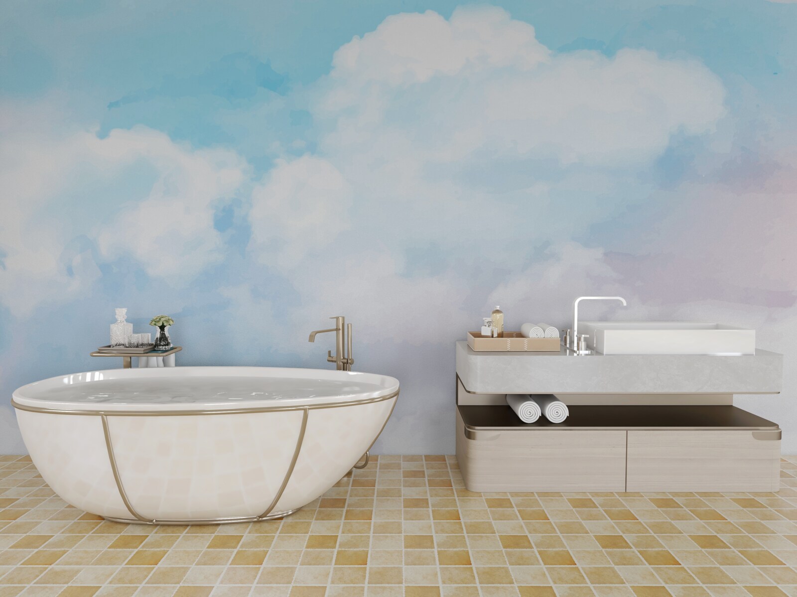 Фотошпалери небо яскраве і барвисте