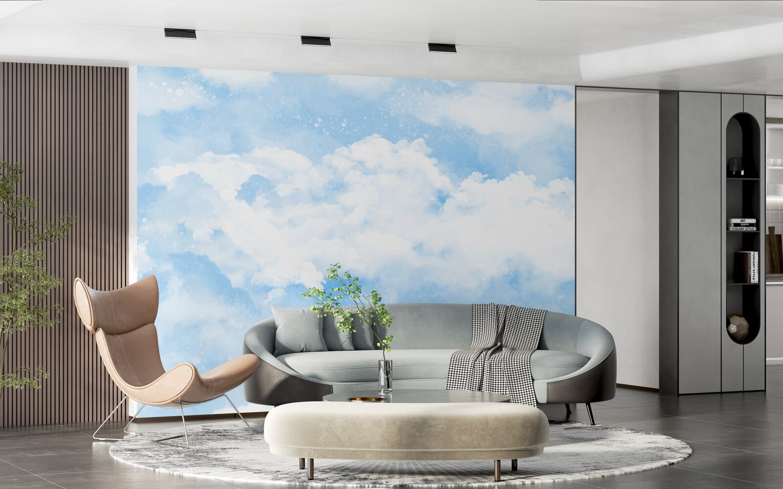 Фотошпалери "Блакитне небо віщує дощ".