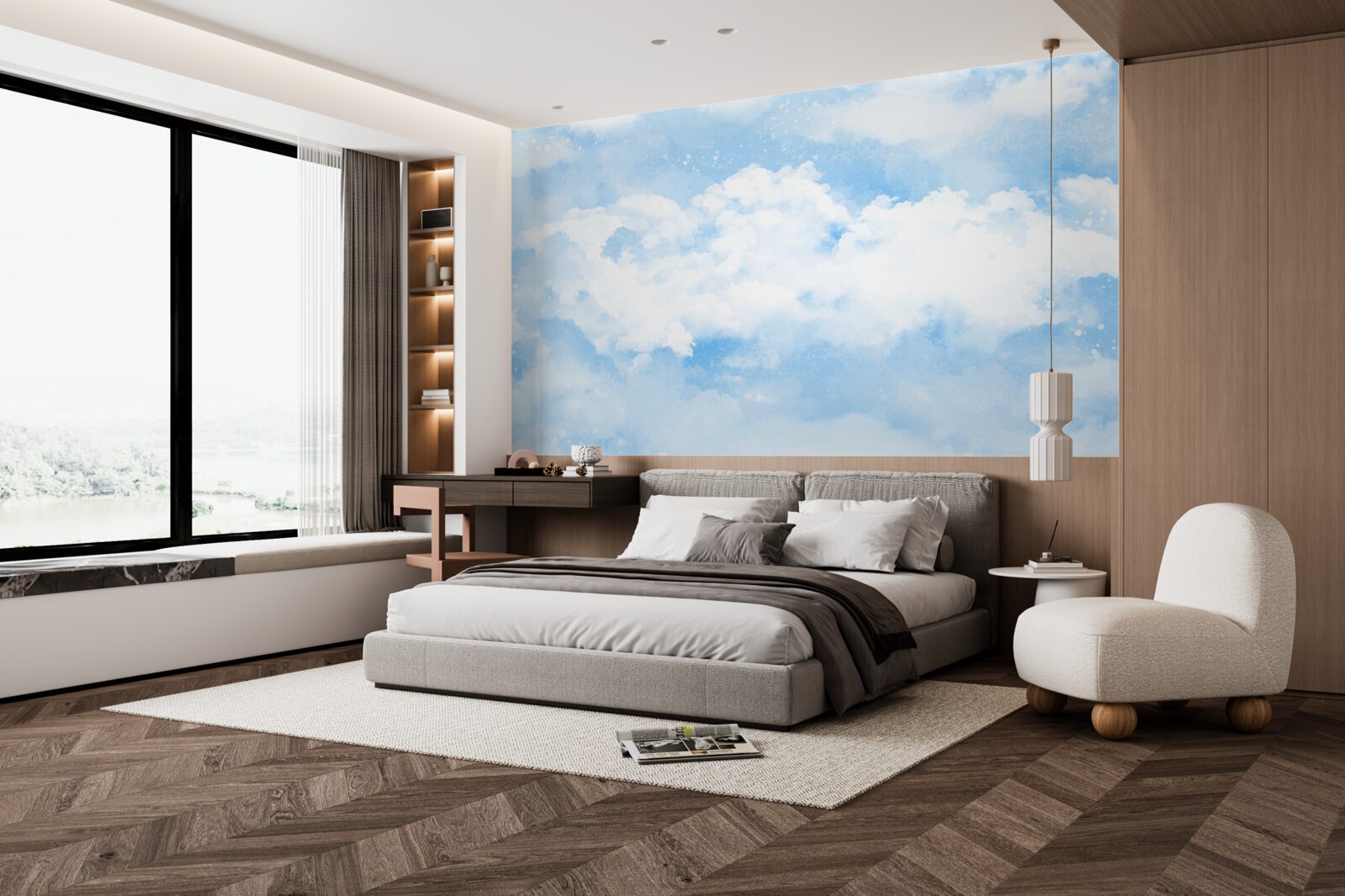 Фотошпалери "Блакитне небо віщує дощ".