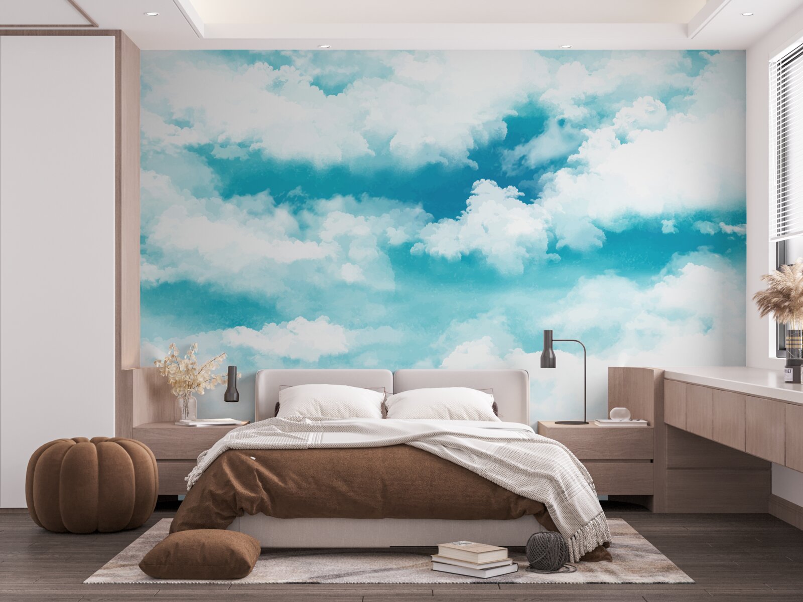 Фотошпалери вдень небо блакитно-біле