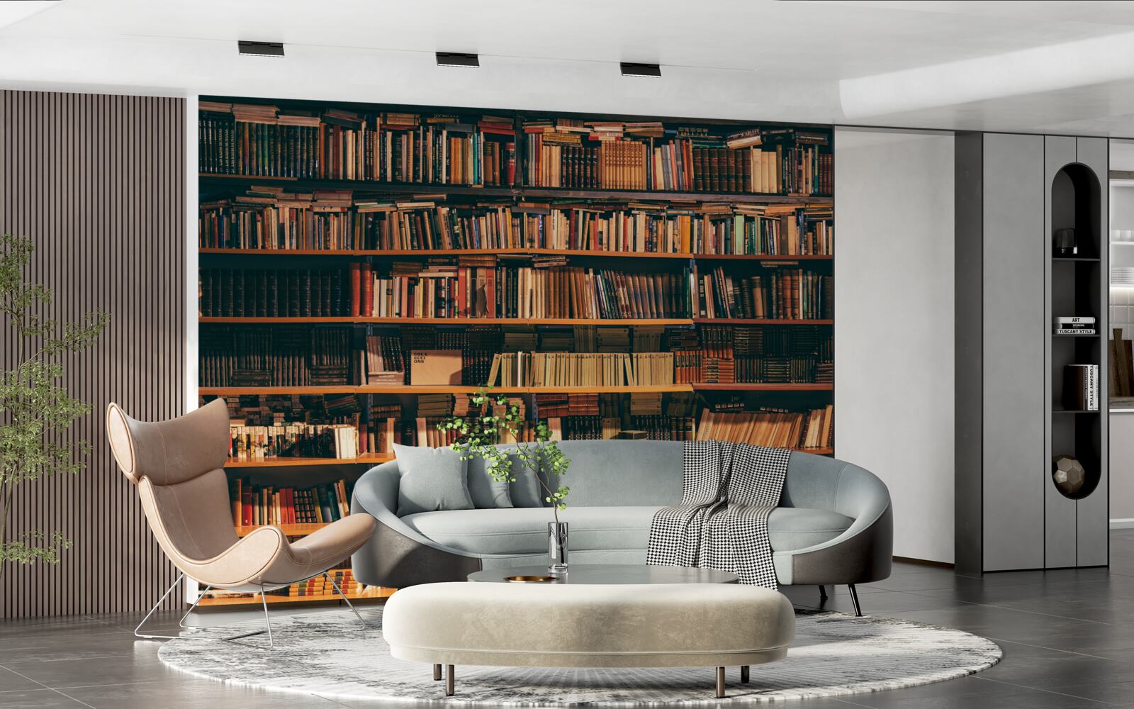 Фотошпалери старовинний будинок книги