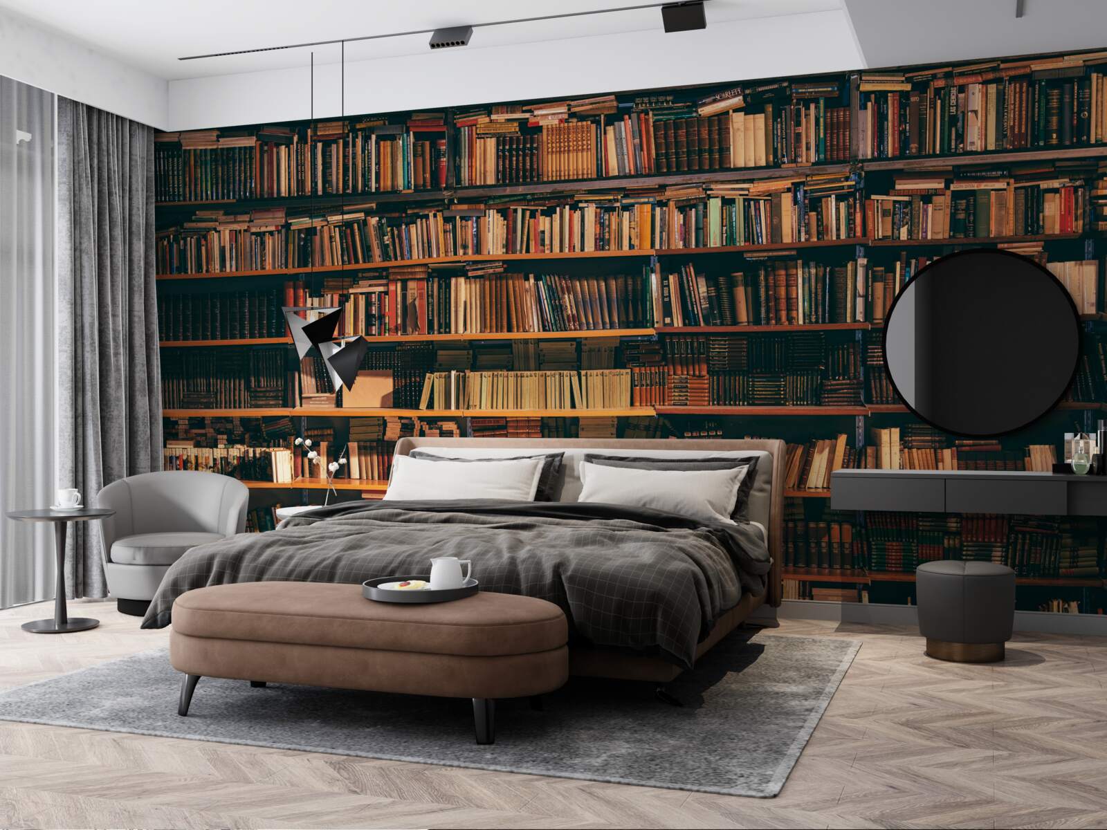 Фотошпалери старовинний будинок книги