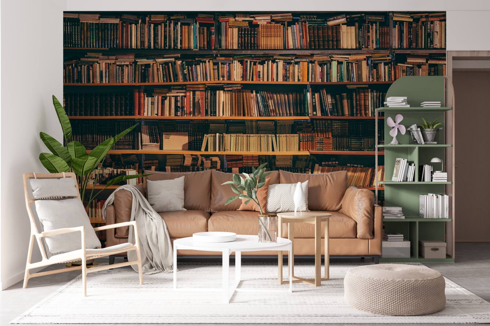 Фотошпалери старовинний будинок книги