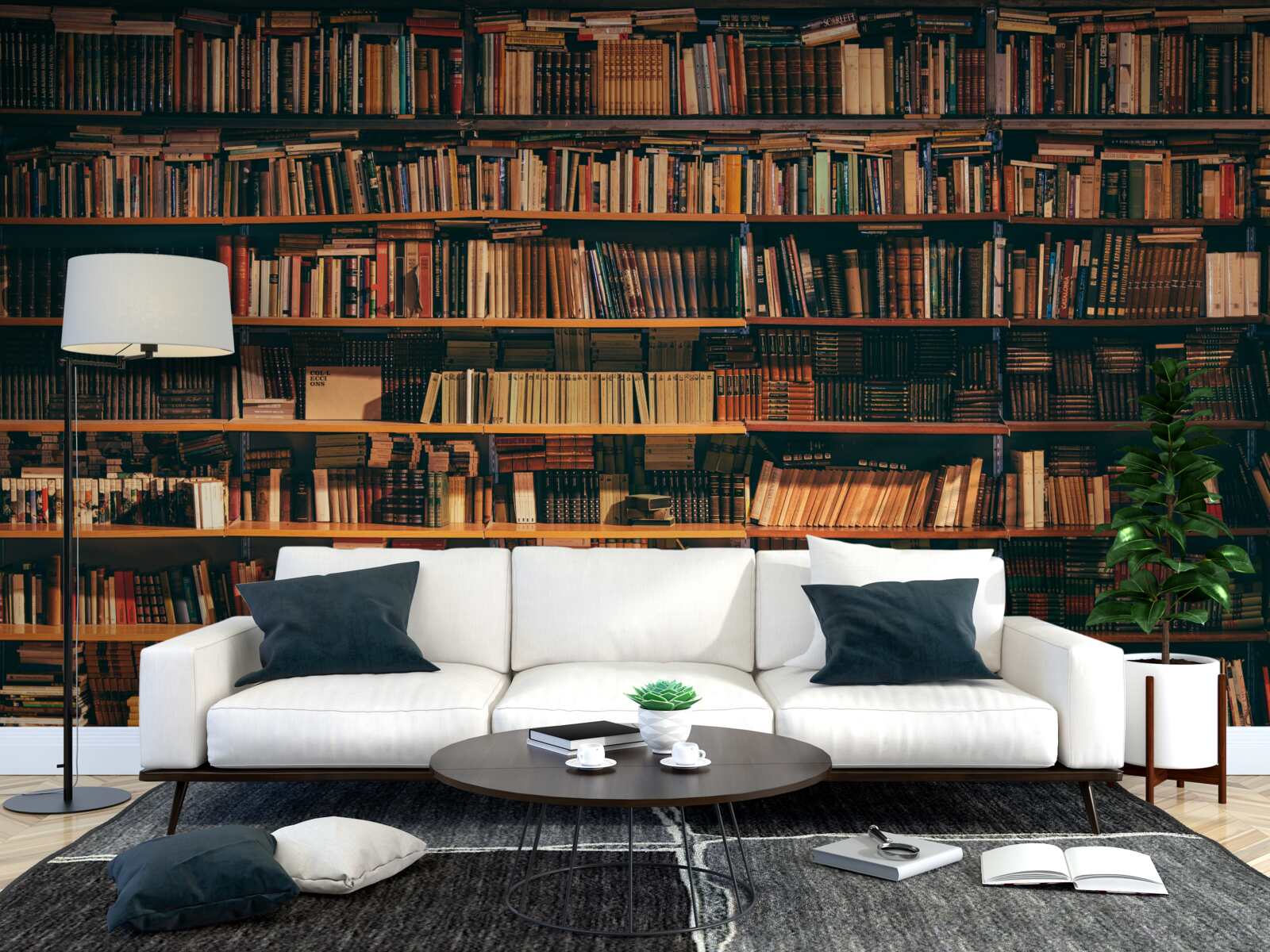 Фотошпалери старовинний будинок книги