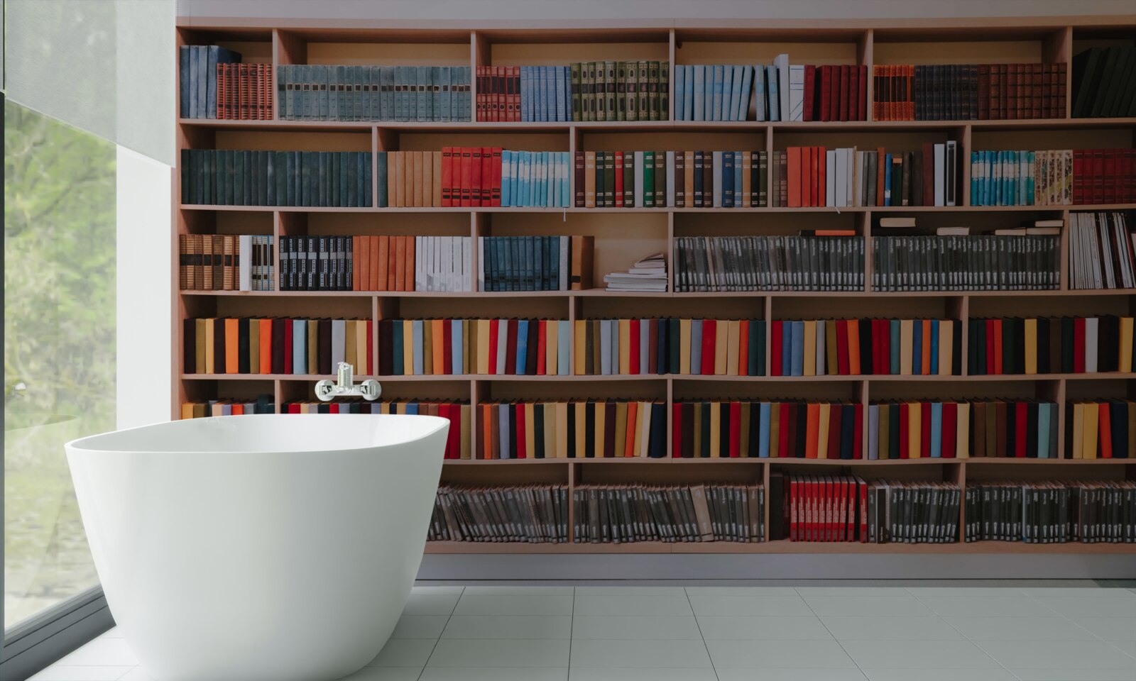 Фотошпалери велика книжкова колекція вдома