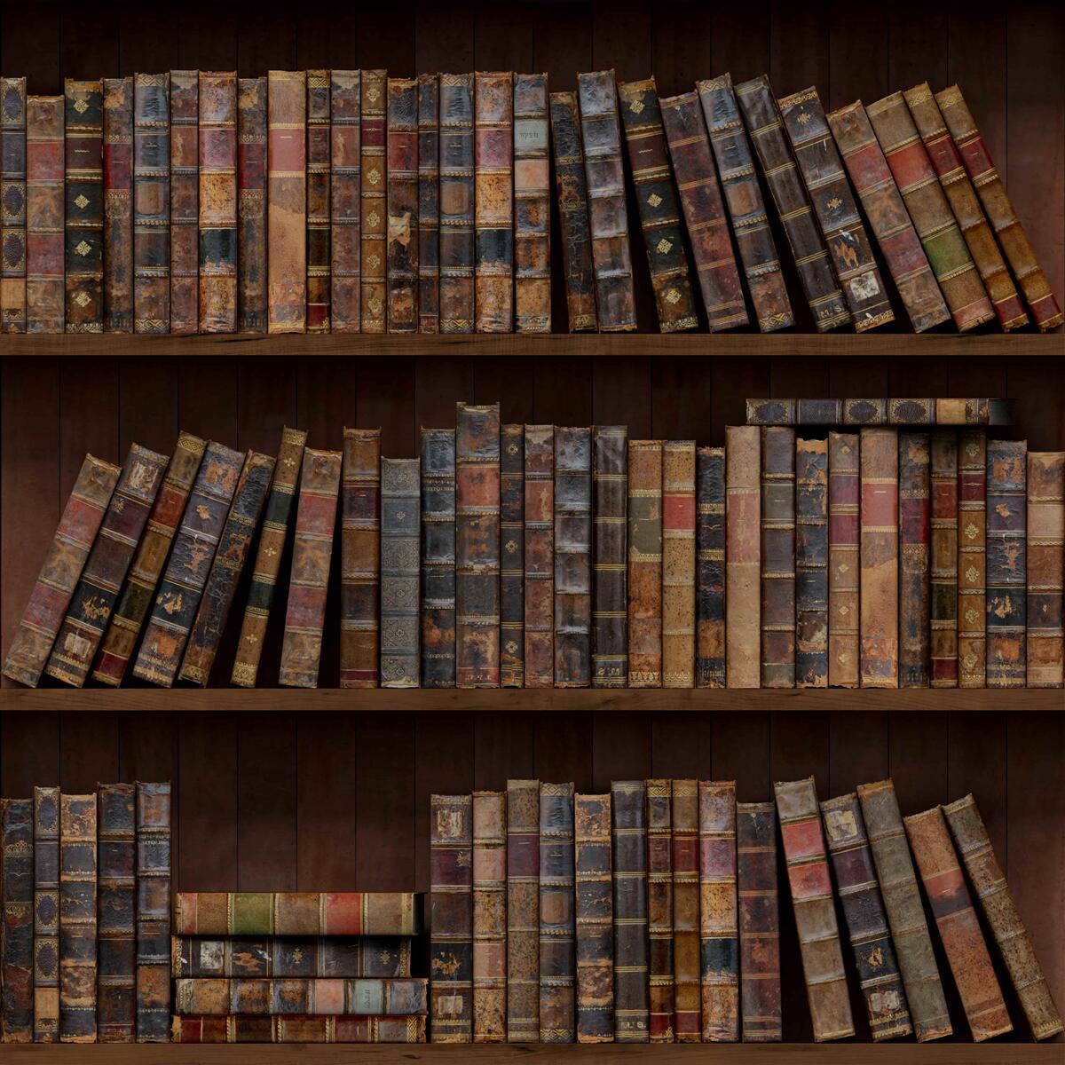 Фотошпалери антикварні томи на шафах