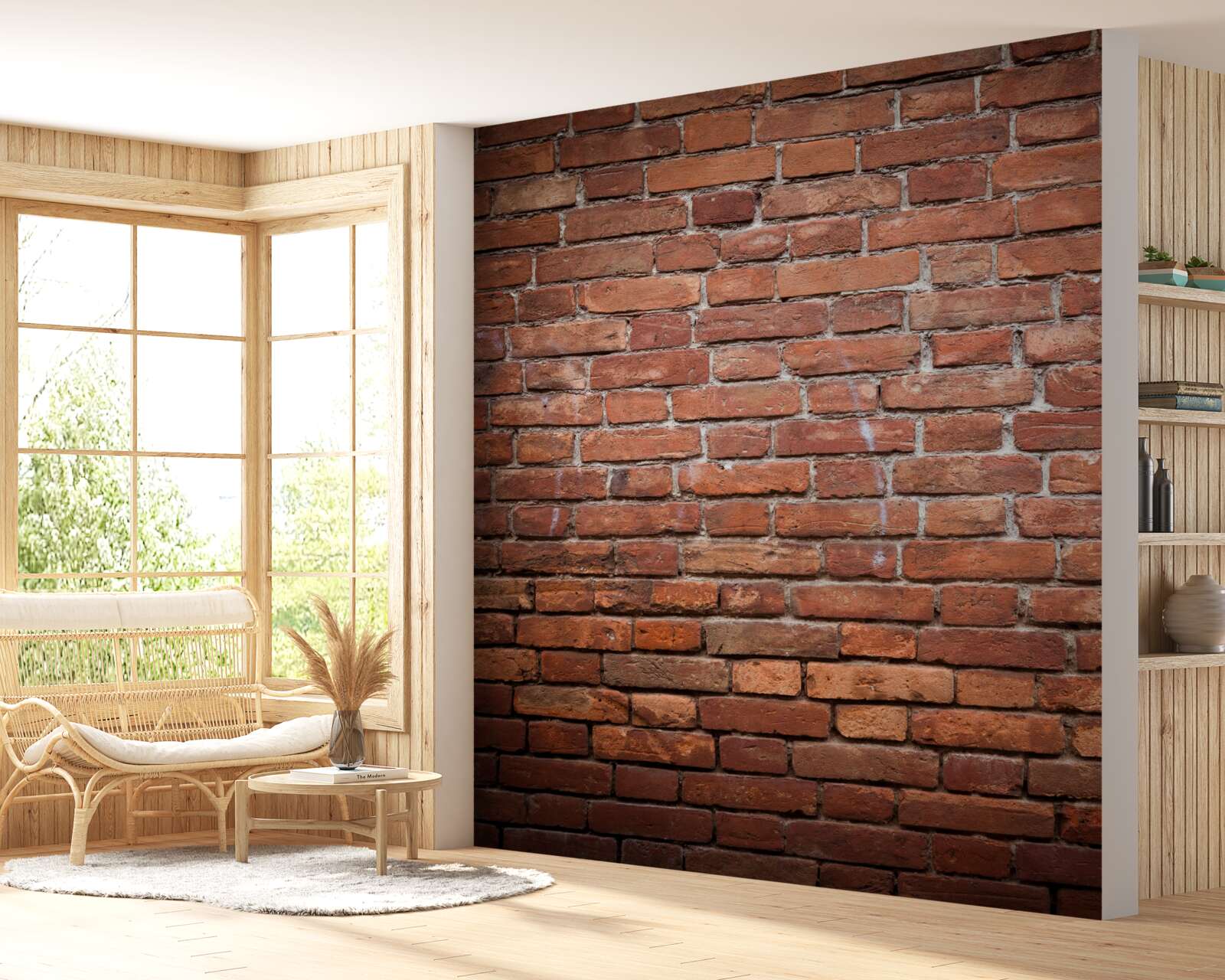 Фотошпалери квадратна частина стіни