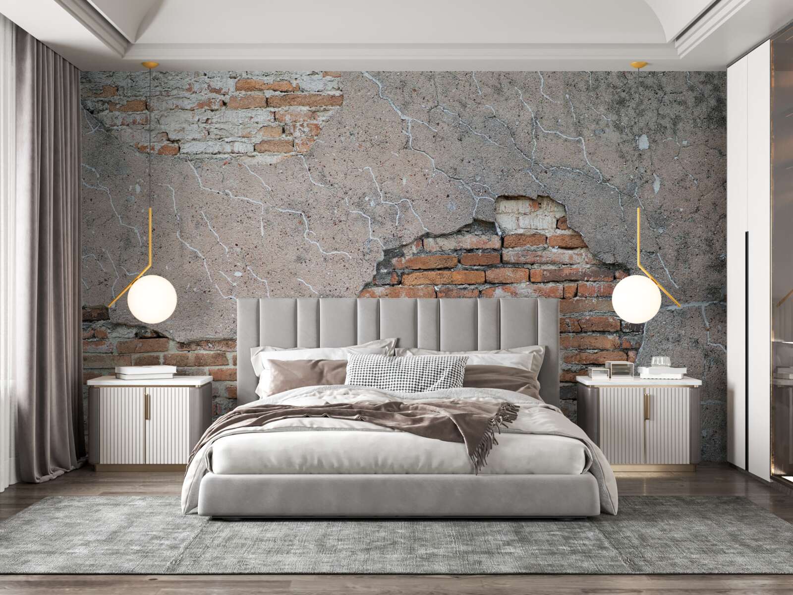 Фотошпалери Цегляна стіна, яка руйнується