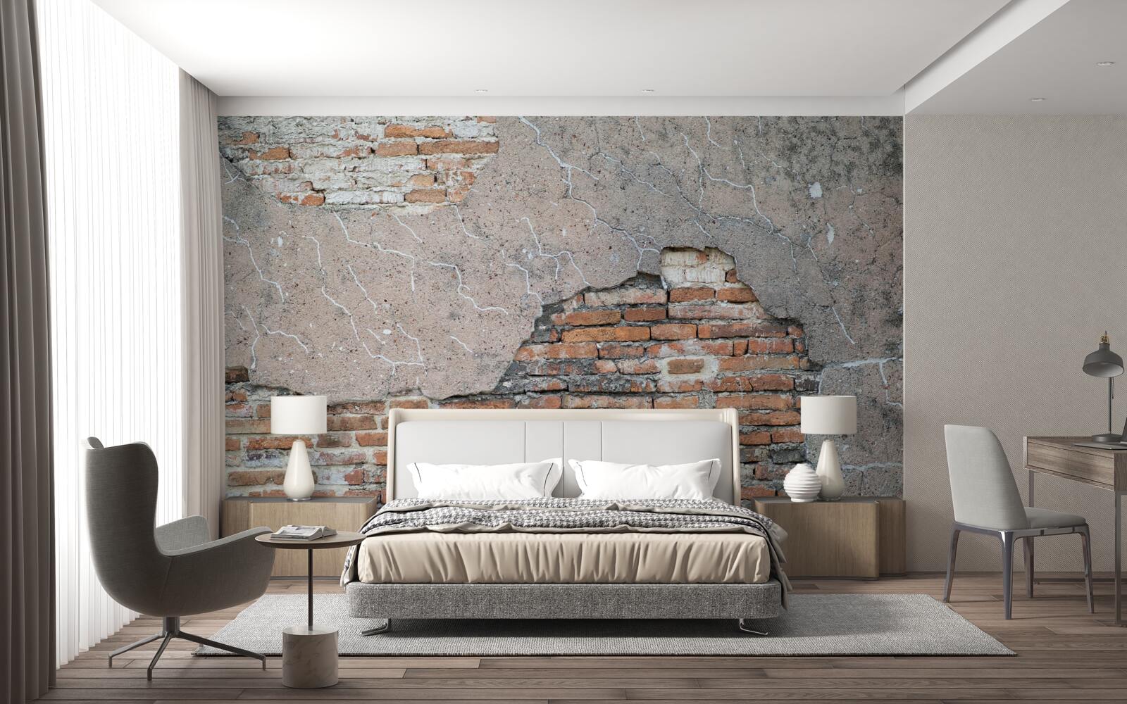 Фотошпалери Цегляна стіна, яка руйнується