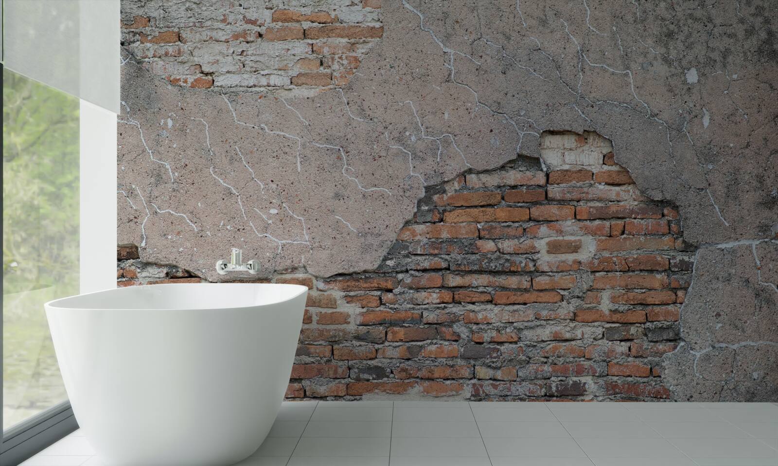 Фотошпалери Цегляна стіна, яка руйнується