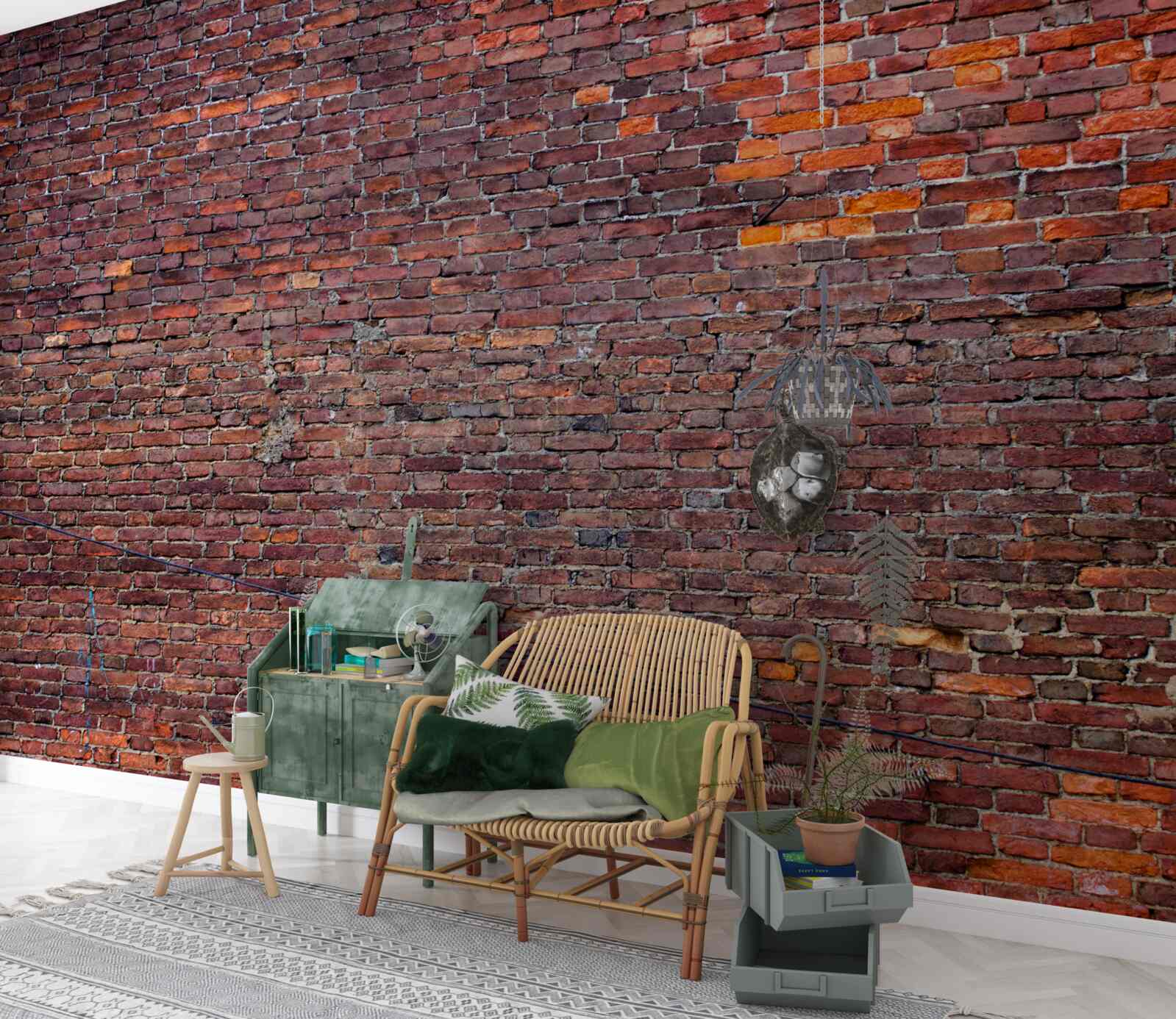 Фотошпалери стара стіна з червоної цегли