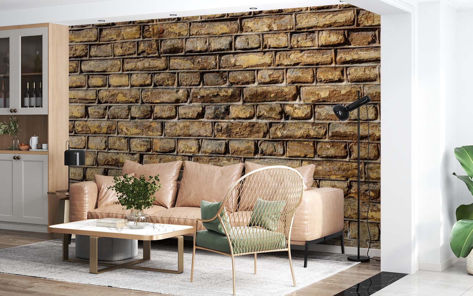 Фотошпалери Необроблена цегляна стіна