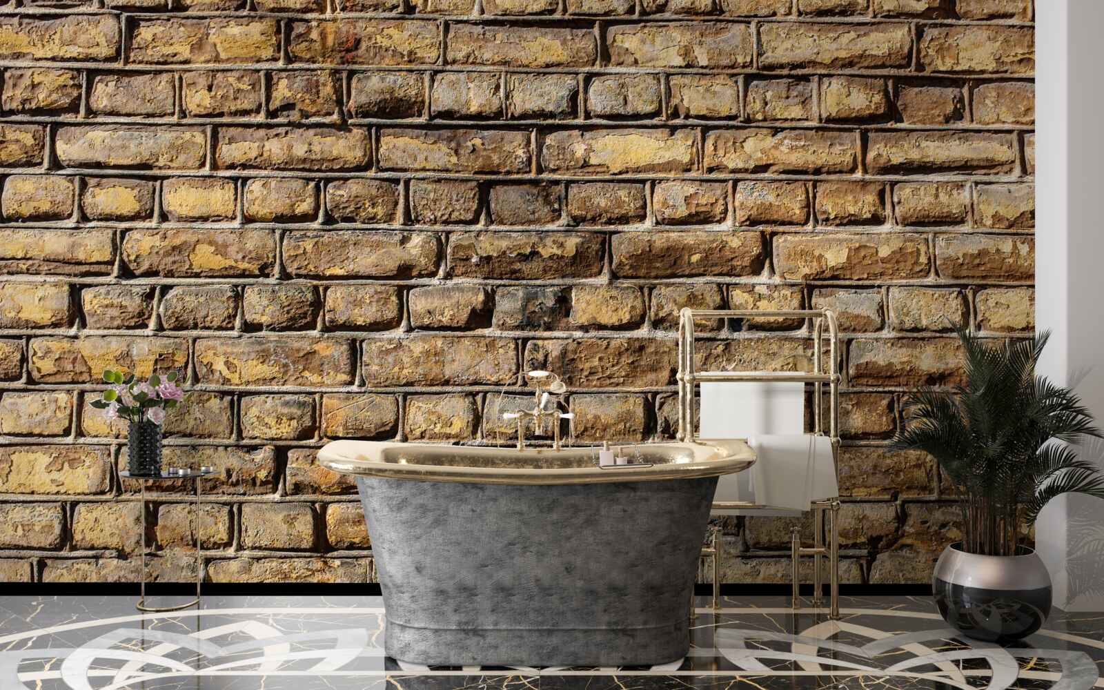 Фотошпалери Необроблена цегляна стіна