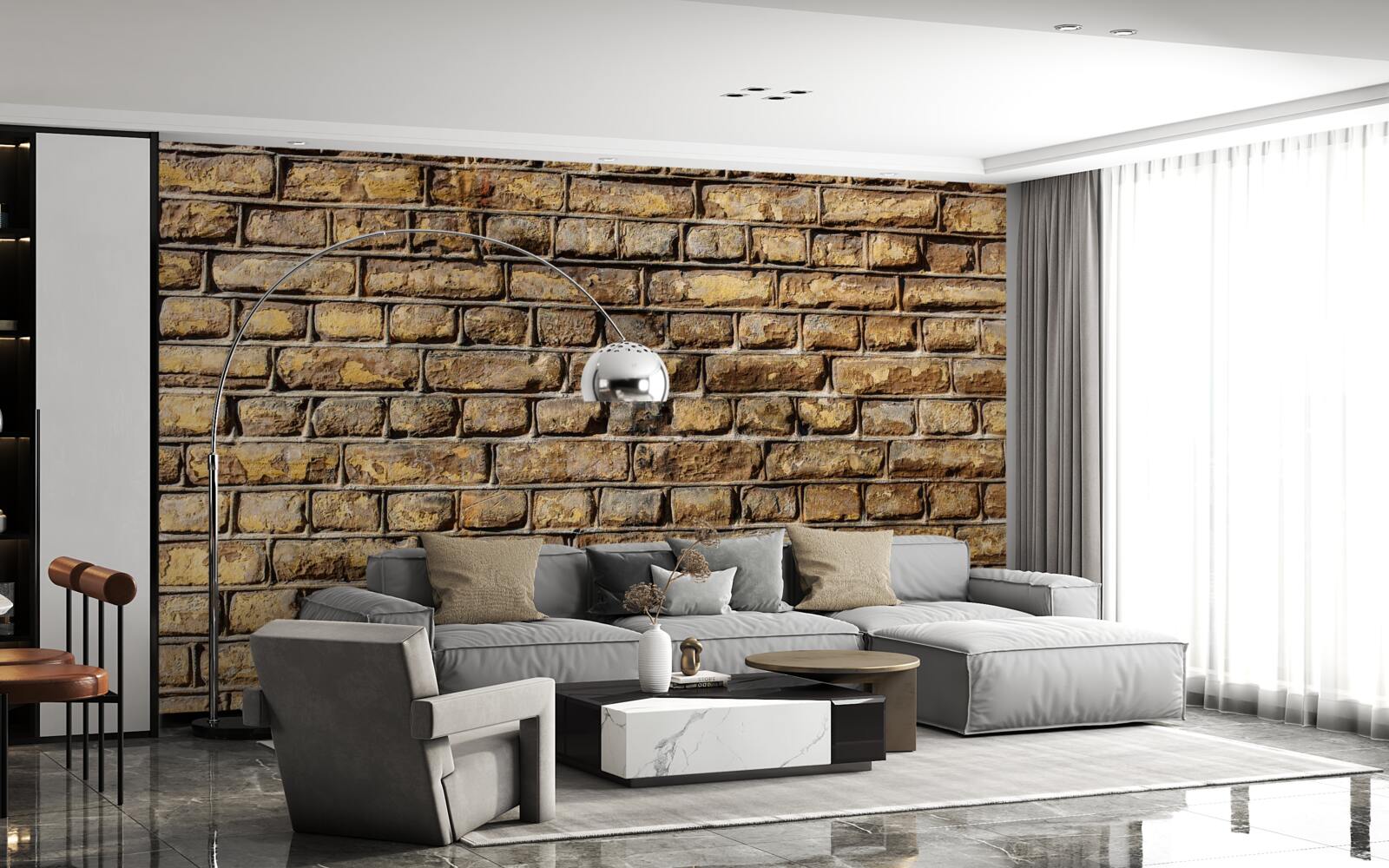 Фотошпалери Необроблена цегляна стіна