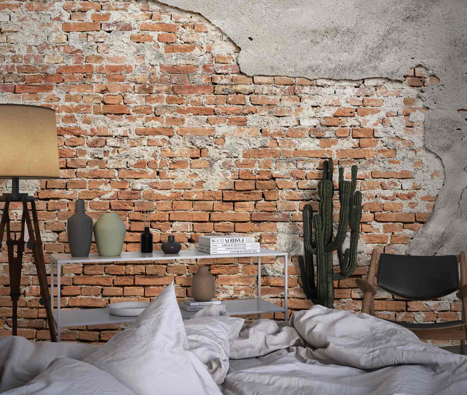 Фотошпалери частина старовинної цегляної огорожі