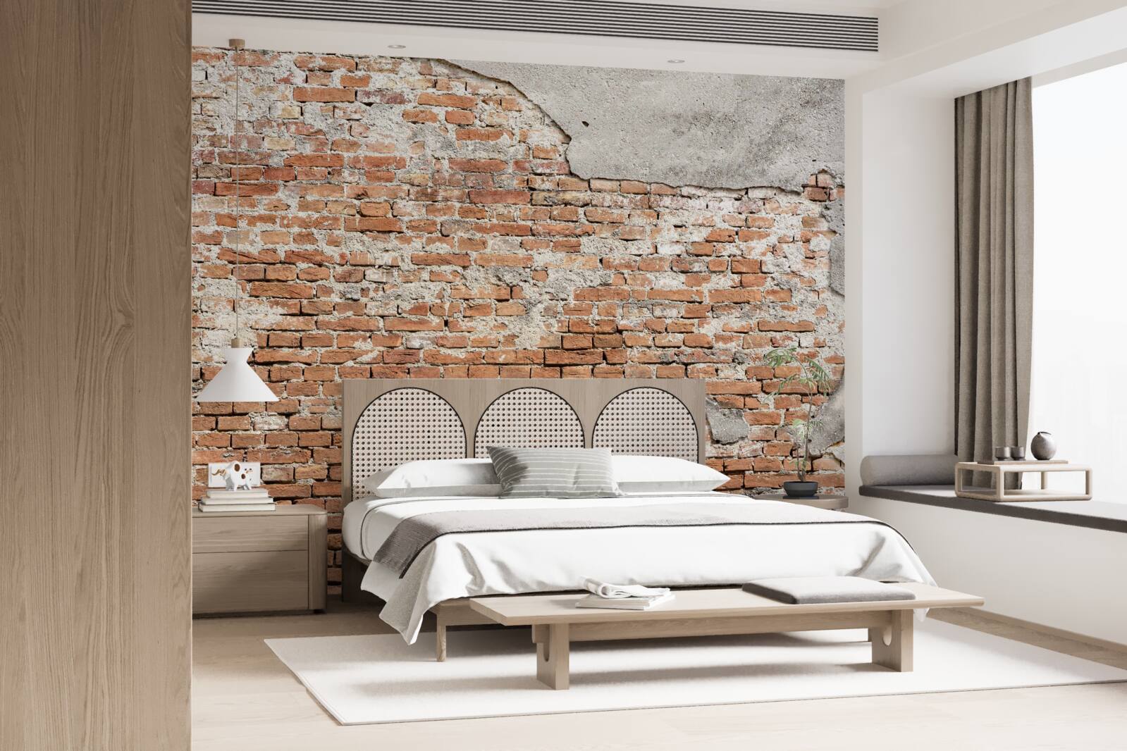 Фотошпалери частина старовинної цегляної огорожі