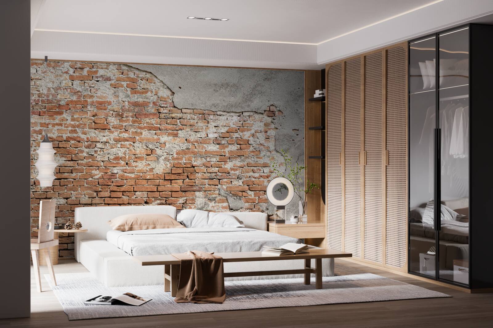 Фотошпалери частина старовинної цегляної огорожі