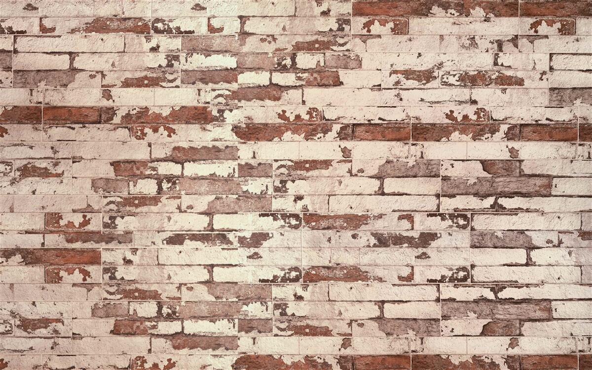 Фотошпалери стара цегляна стіна з подряпаною поверхнею