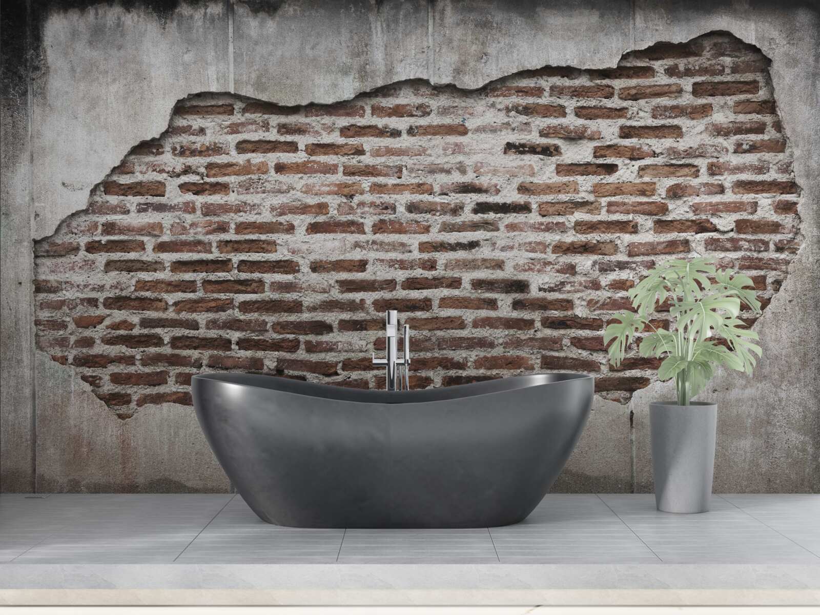 Фотошпалери частина стіни, що обвалилася