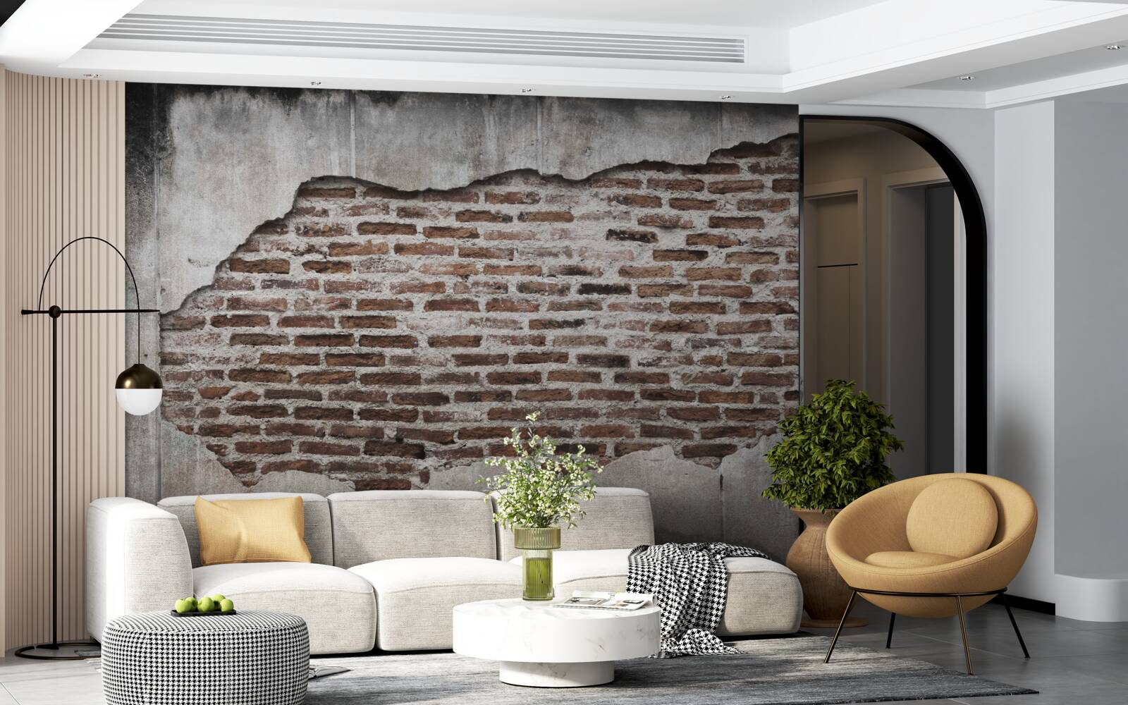 Фотошпалери частина стіни, що обвалилася