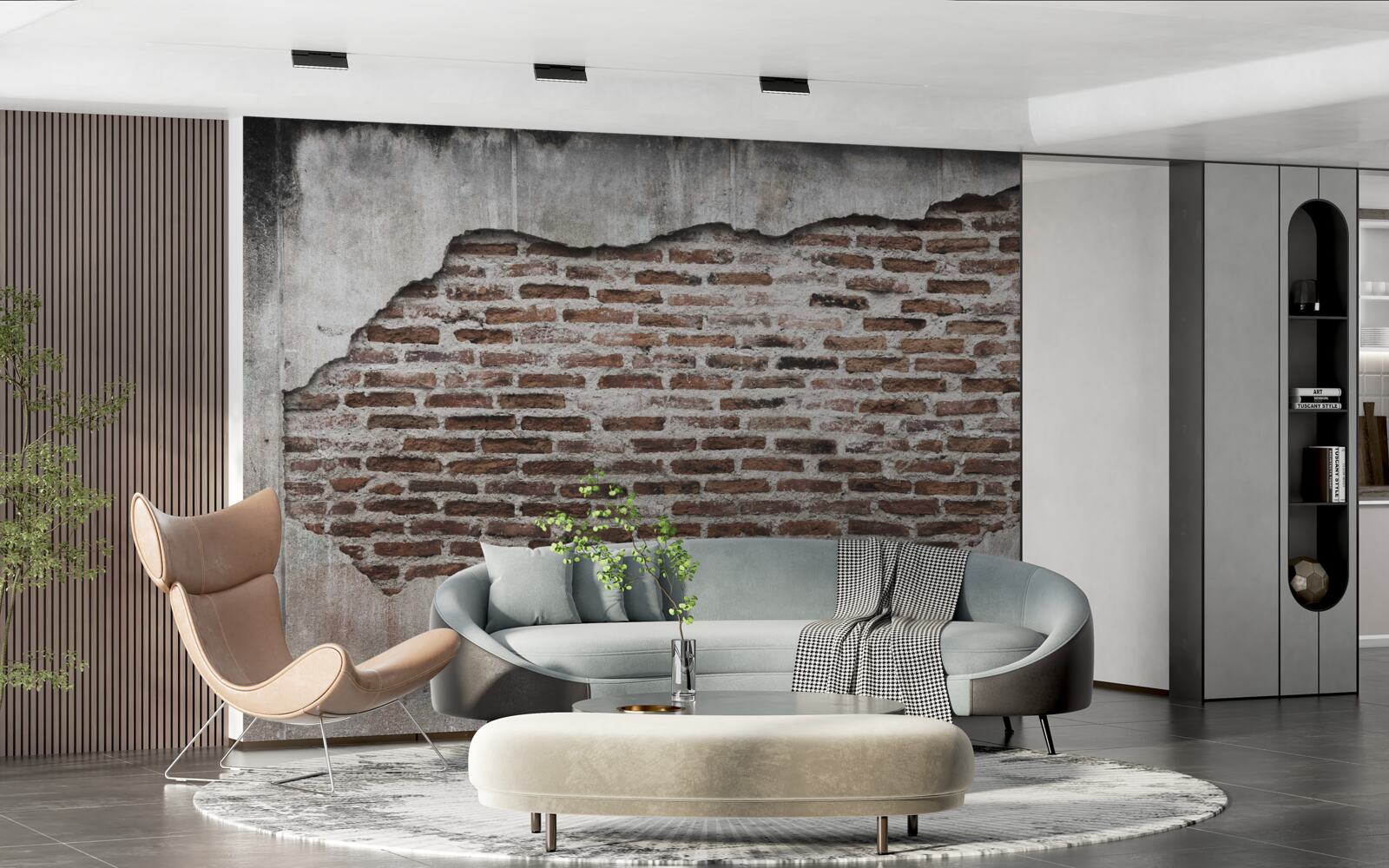 Фотошпалери частина стіни, що обвалилася