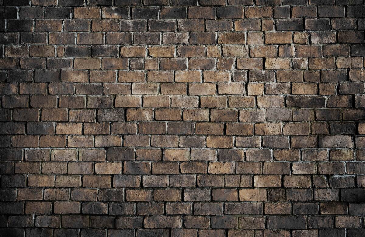 Фотошпалери темний колір цегляної стіни