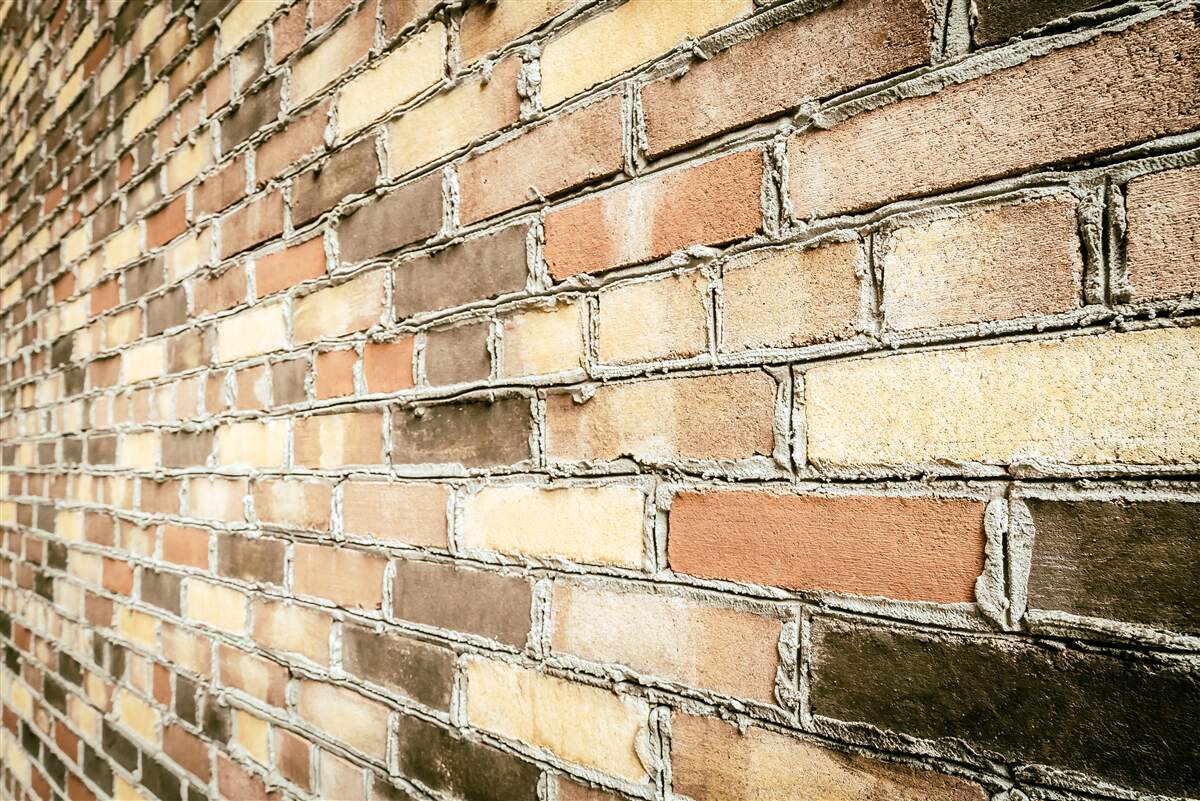 Фотошпалери вигляд збоку цегляної стіни