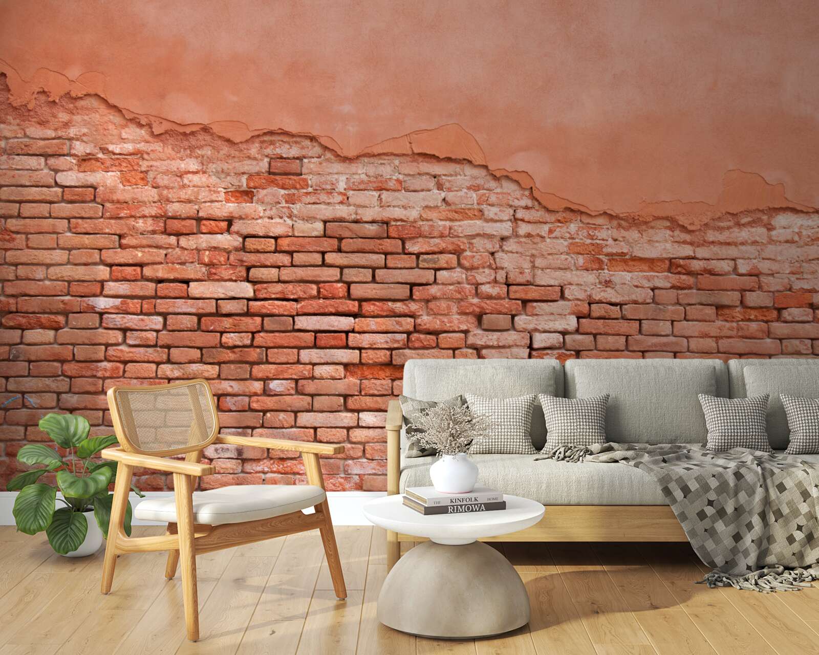 Фотошпалери обвалилася цегляна стіна