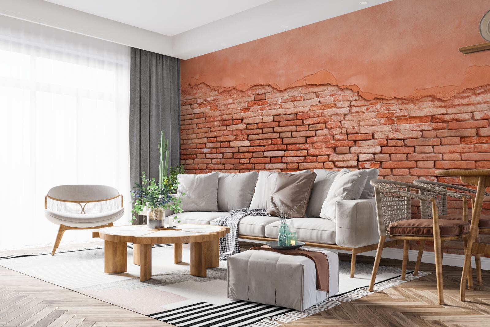 Фотошпалери обвалилася цегляна стіна