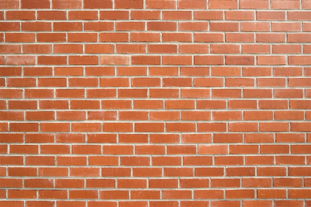 Фотошпалери Стіна з червоної цегли, покладена гладко