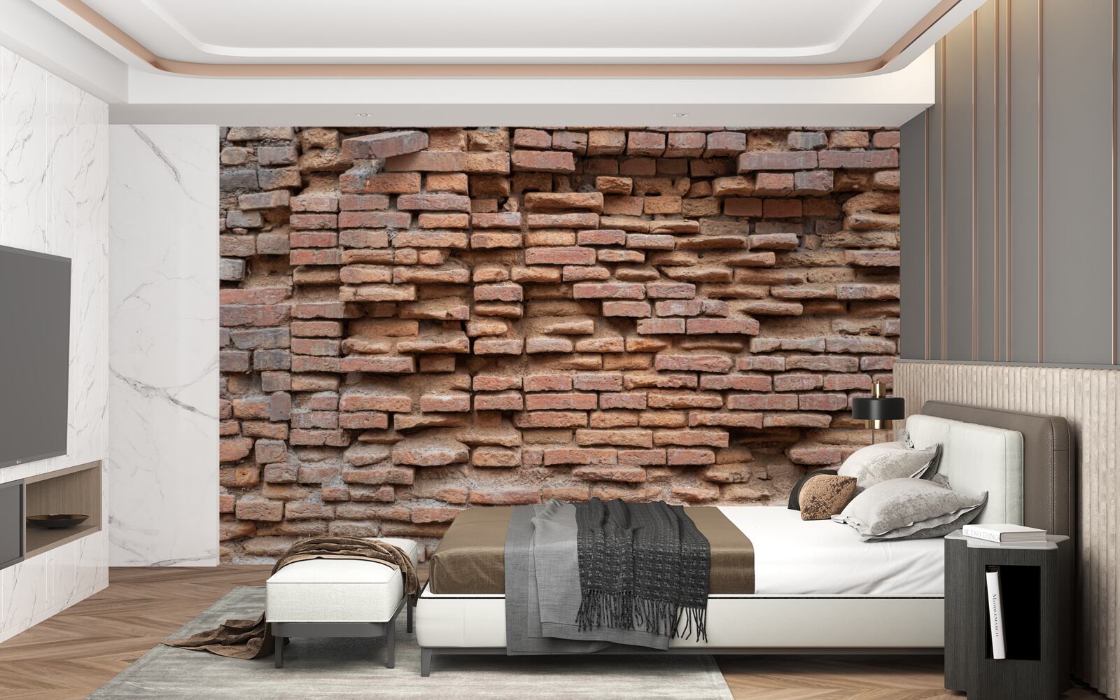 Фотошпалери кам'яна стіна, яка руйнується