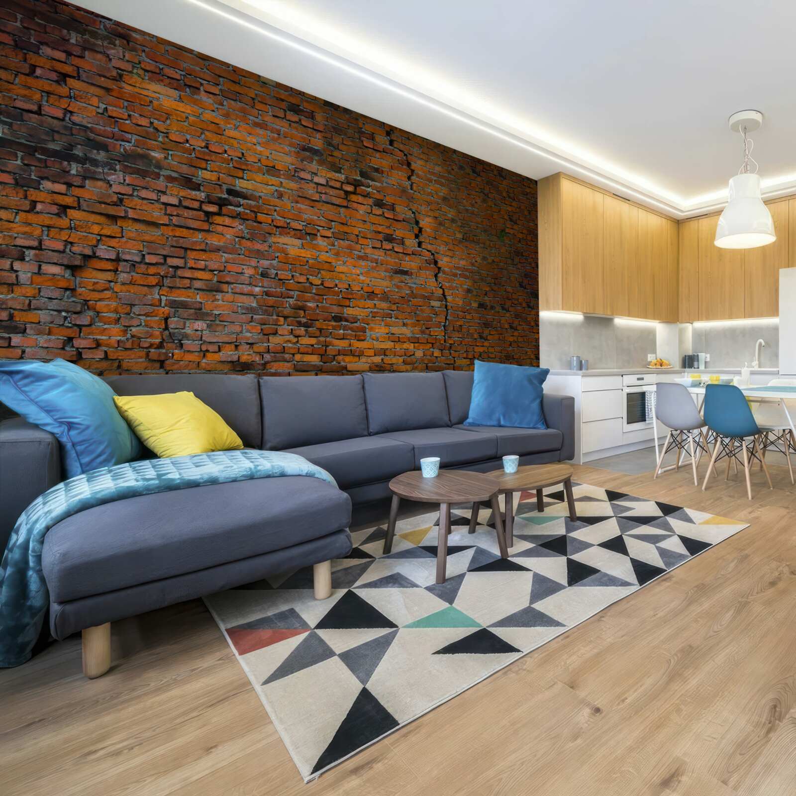 Фотошпалери велика тріщина в цегляній стіні