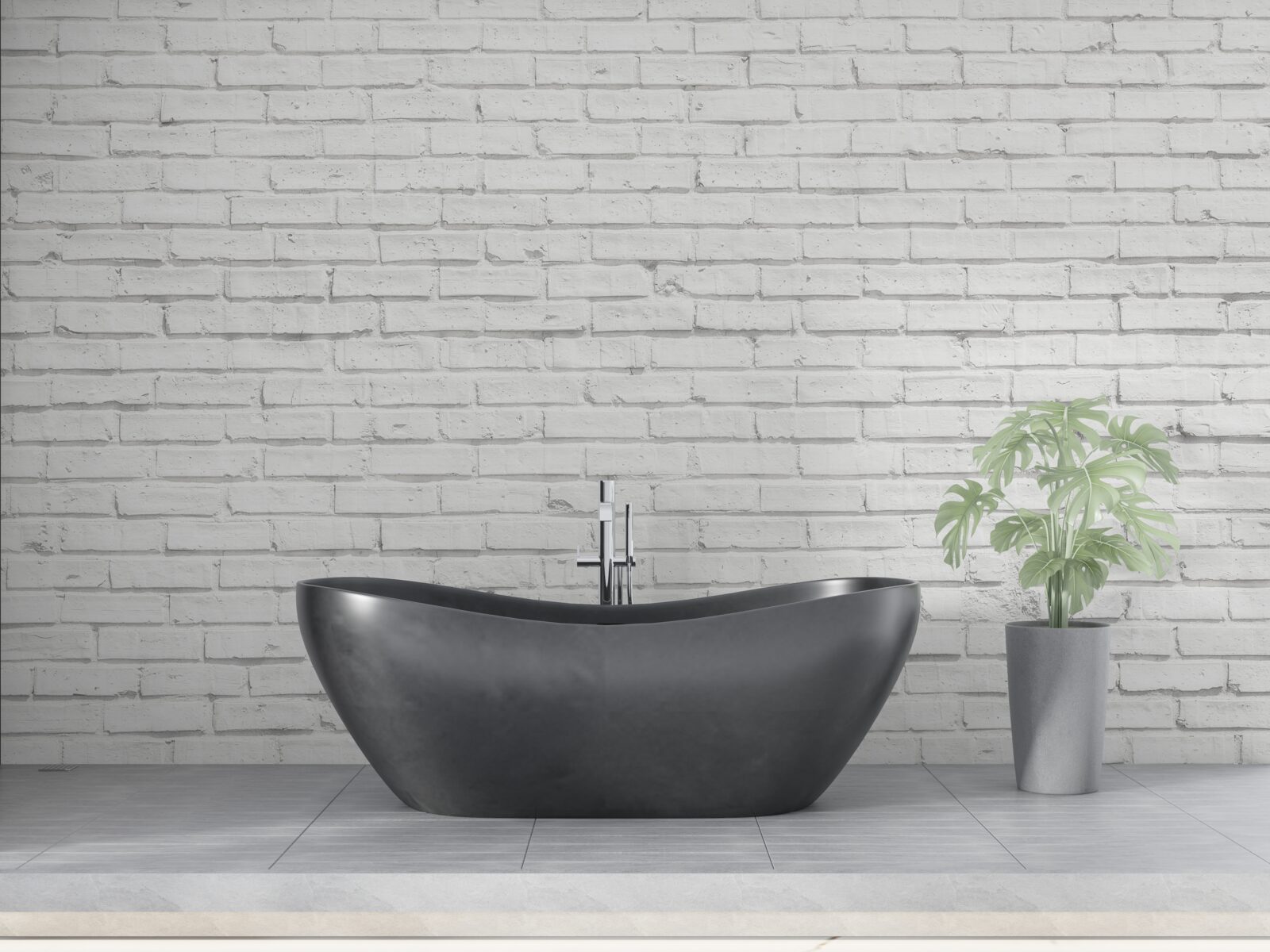 Фотошпалери біла цегляна основа