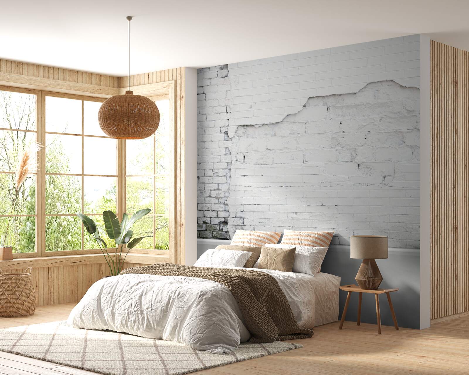 Фотошпалери цегляна кладка, що зазнала впливу часу