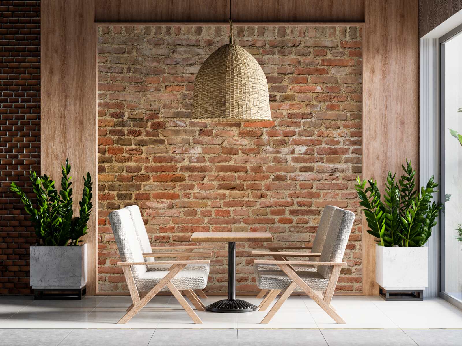 Фотошпалери стара коричнева цегляна стіна