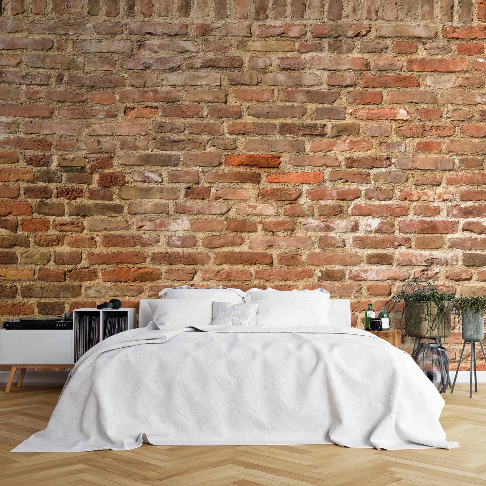 Фотошпалери стара коричнева цегляна стіна