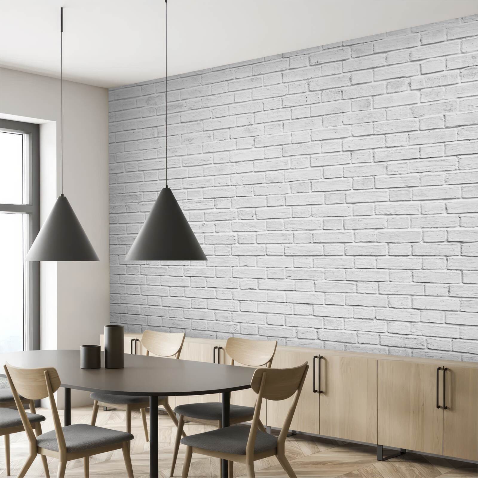 Фотошпалери будівля з білої цегли