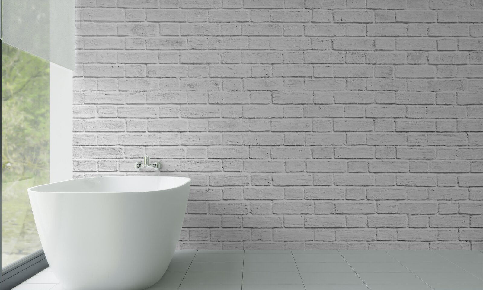 Фотошпалери будівля з білої цегли