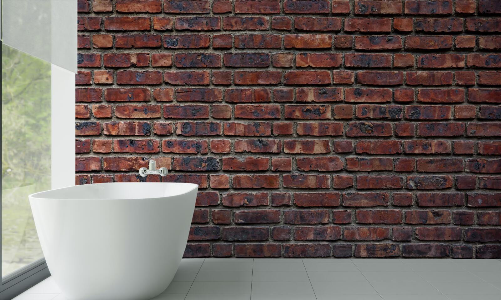 Фотошпалери темна цегляна стіна