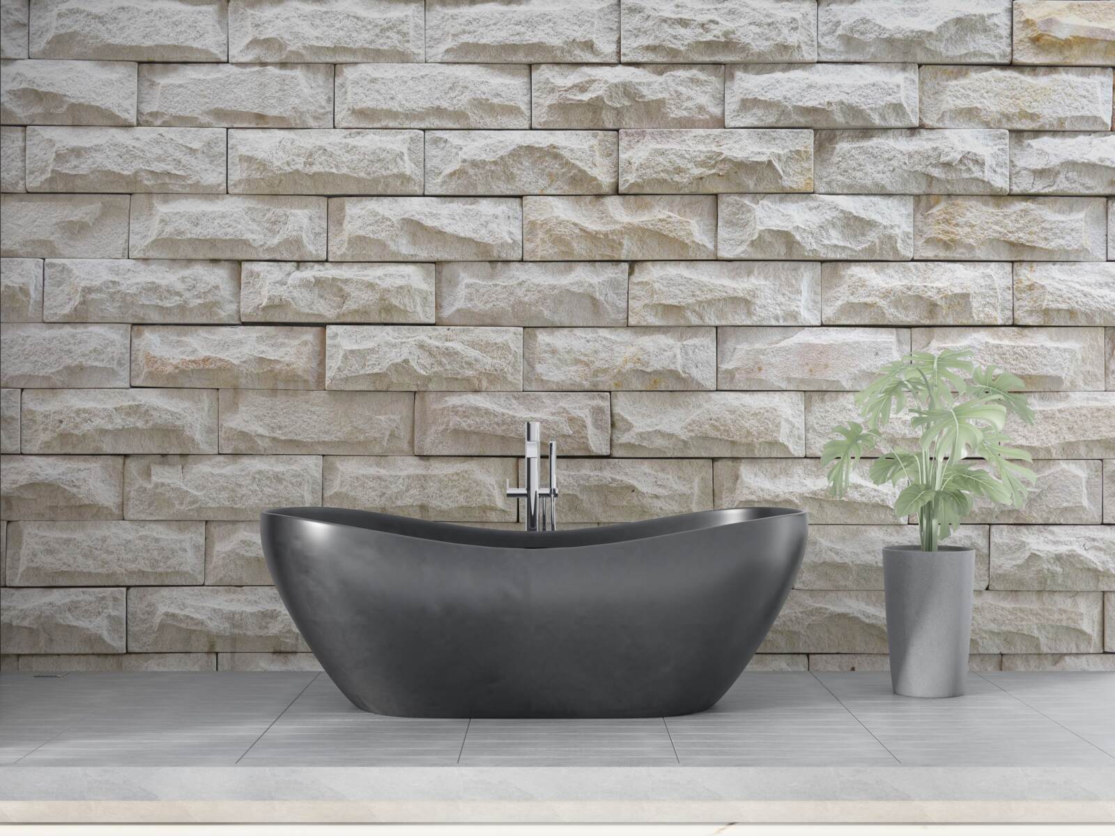 Фотошпалери світла кам'яна стіна