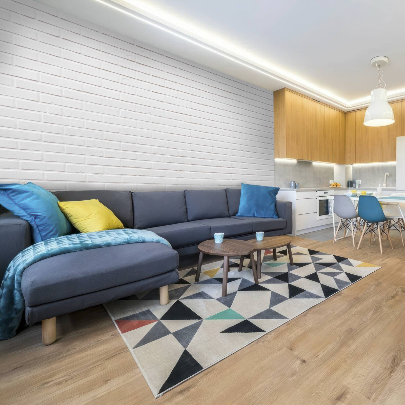 Фотошпалери цегляна стіна незаймано біла