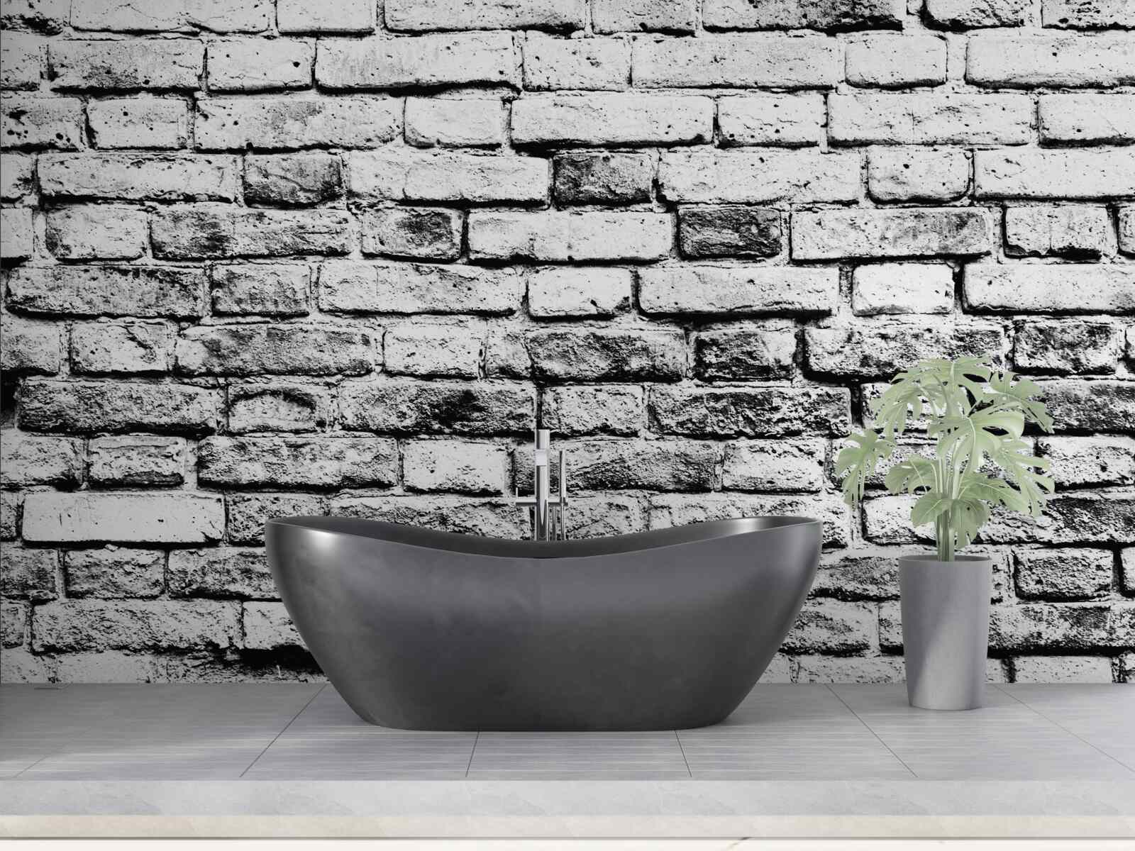 Фотошпалери структура стін із сірої цегли