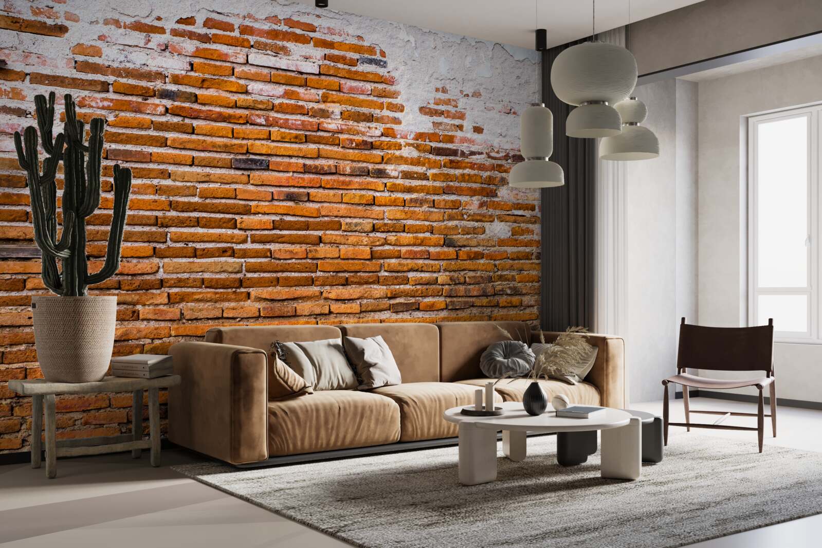 Фотошпалери стара цегляна стіна, яка втратила свій вигляд