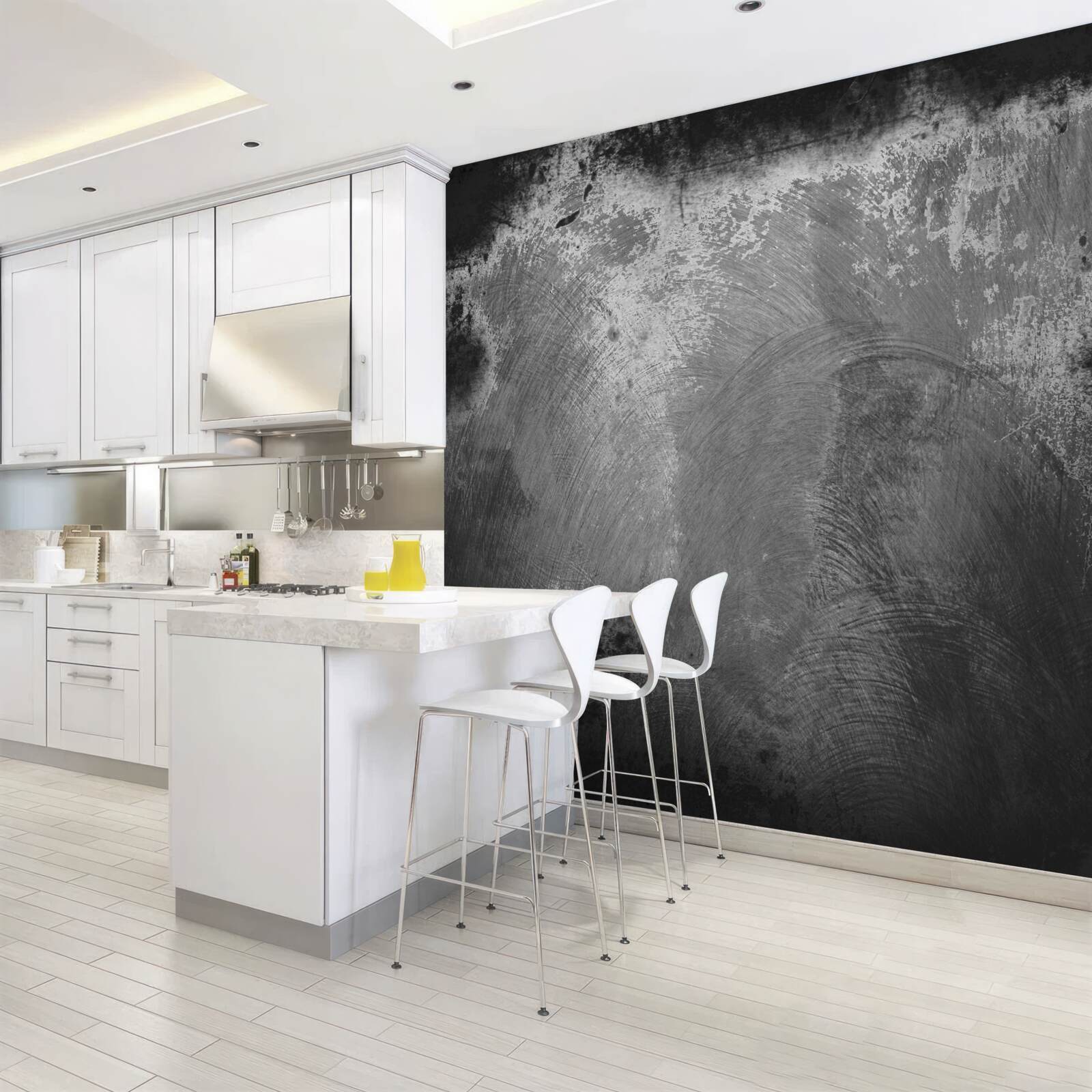 Фотошпалери інтенсивно чорна і страхітлива стіна