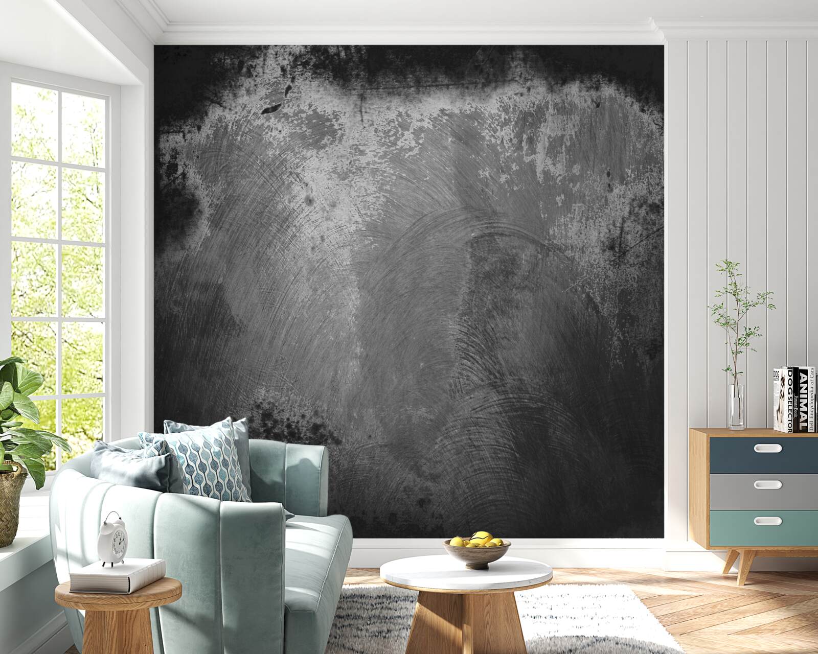 Фотошпалери інтенсивно чорна і страхітлива стіна