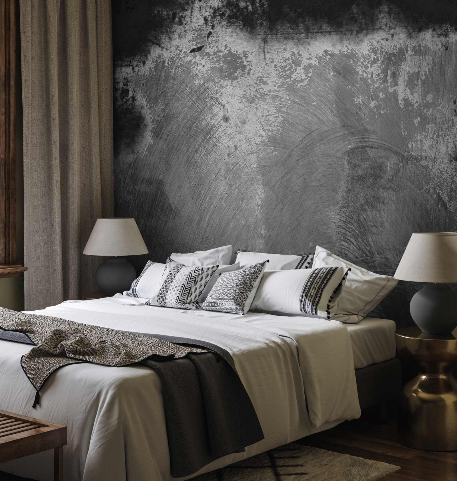 Фотошпалери інтенсивно чорна і страхітлива стіна